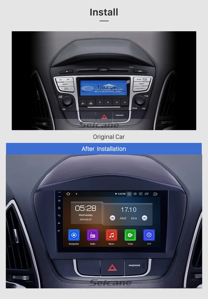 Necvox HYUNDAI IX35 2010-2015 MULTİMEDYA NAVİGASYON USB KAMERA CARPLAYER - Resim 2