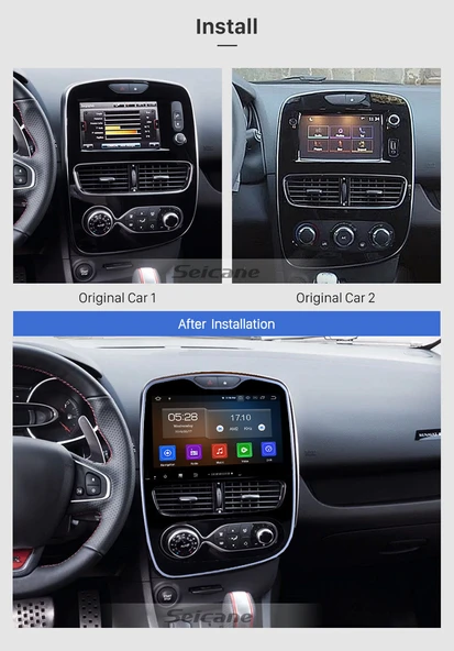 DARWİLL RENAULT CLIO 4 (YENİ KASA) 2018-2019 MULTİMEDYA NAVİGASYON USB KAMERA CARPLAYER - Resim 2