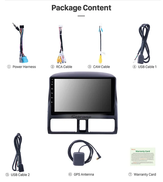 Necvox HONDA CRV 2001-2006 MULTİMEDYA NAVİGASYON USB KAMERA CARPLAYER - Resim 2