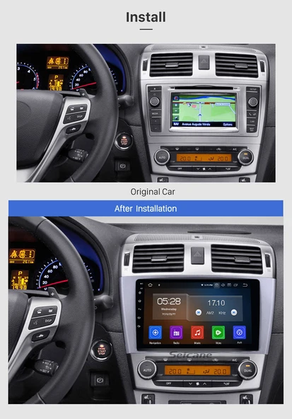 Necvox TOYOTA AVENSIS 2009-2015 MULTİMEDYA NAVİGASYON USB KAMERA CARPLAYER - Resim 2