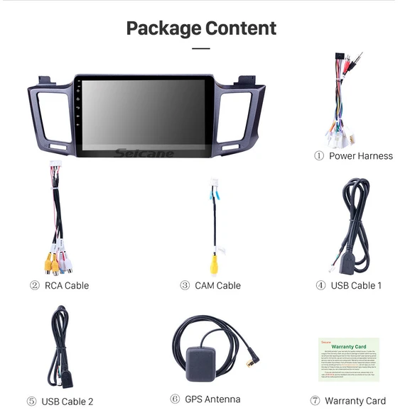 DARWİLL TOYOTA RAV4 2013+ MULTİMEDYA NAVİGASYON USB KAMERA CARPLAYER - Resim 3