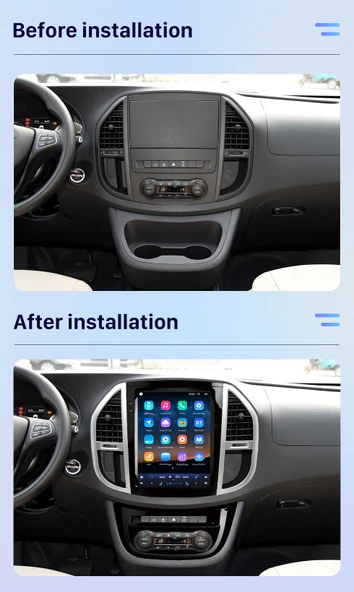Fimex MERCEDES VITO W447 2014-2021 MULTİMEDYA NAVİGASYON USB KAMERA CARPLAYER 4 RAM - Resim 2