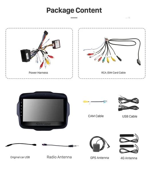 Fimex JEEP RENEGADE 2016-2018 MULTİMEDYA NAVİGASYON USB KAMERA CARPLAYER 4 RAM - Resim 3