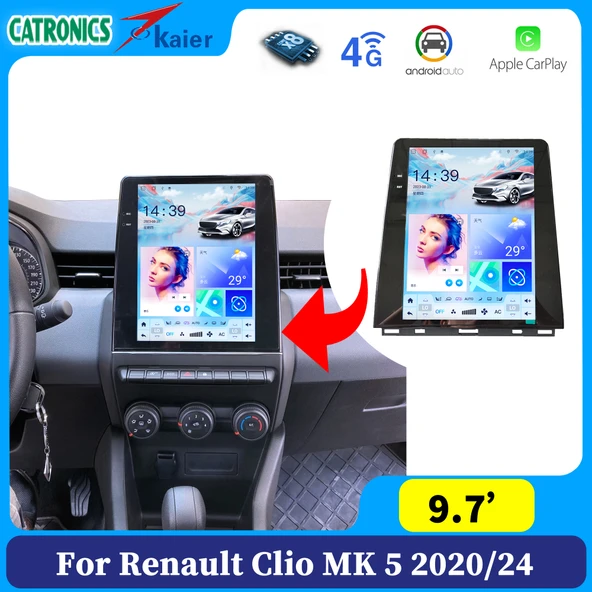 Fimex RENAULT CLIO 5 LOW 2020-2021 MULTİMEDYA NAVİGASYON USB KAMERA CARPLAYER 4 RAM - 2