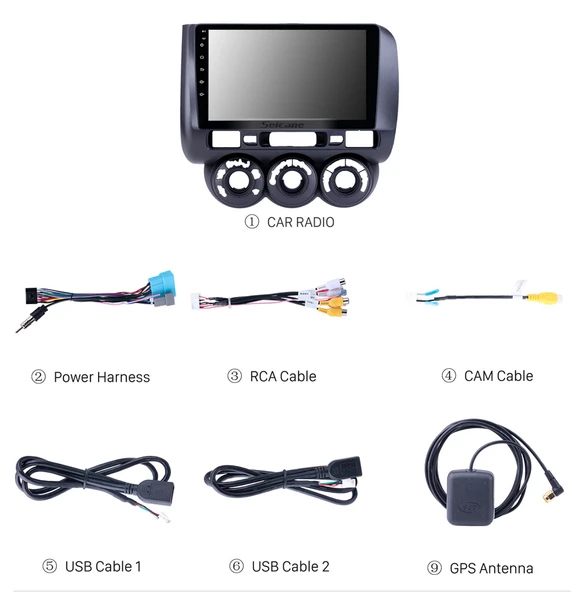 AVGO HONDA JAZZ/CITY 2002-2007 MULTİMEDYA NAVİGASYON USB KAMERA CARPLAYER 4 RAM - Resim 2