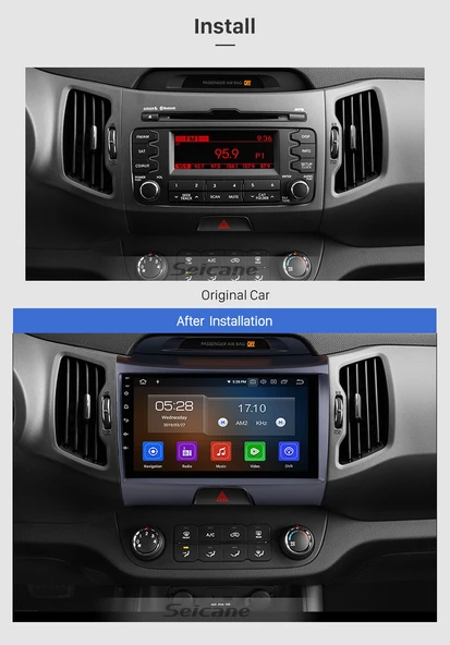 Navixx KIA SPORTAGE 2010-2015 MULTİMEDYA NAVİGASYON USB KAMERA CARPLAYER 4 RAM - Resim 2