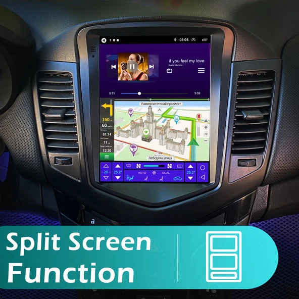 AVGO CHEVROLET CRUZE 2009-2014 TESLA MULTİMEDYA NAVİGASYON USB KAMERA CARPLAYER 4 RAM - Resim 4