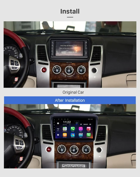 AVGO MITSUBISHI L200 2006-2014 MULTİMEDYA NAVİGASYON USB KAMERA CARPLAYER 4 RAM - 2