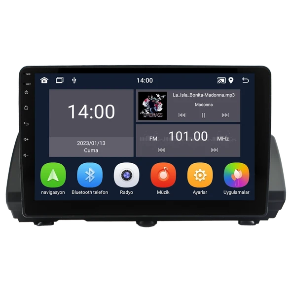 DARWİLL DACIA SANDERO STEPWAY-RENAULT TALIANT 2021+ MULTİMEDYA NAVİGASYON USB KAMERA CARPLAYER 4 RAM - 2