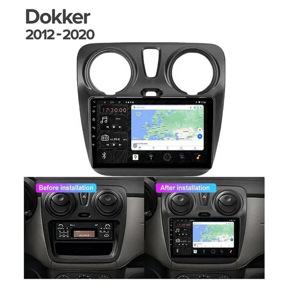 DVNOX DACIA DOKKER 2012-2020 MULTİMEDYA NAVİGASYON USB KAMERA CARPLAYER 4 RAM - Resim 3