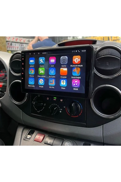 DARWİLL CITROEN BERLINGO 2015-2018 MULTİMEDYA NAVİGASYON USB KAMERA CARPLAYER 4 RAM - Resim 2
