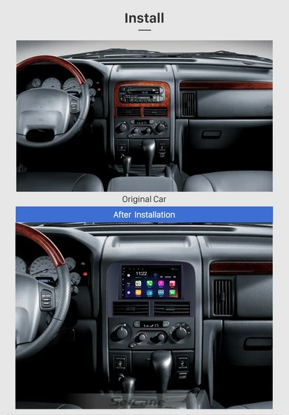 DVNOX JEEP GRAND CHEROKEE 2004-2005 MULTİMEDYA NAVİGASYON USB KAMERA CARPLAYER 4 RAM - Resim 2
