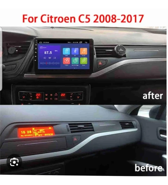 DARWİLL CITROEN C5 ESKİ KASA 2010-2016 MULTİMEDYA NAVİGASYON USB KAMERA CARPLAYER 4 RAM - Resim 3