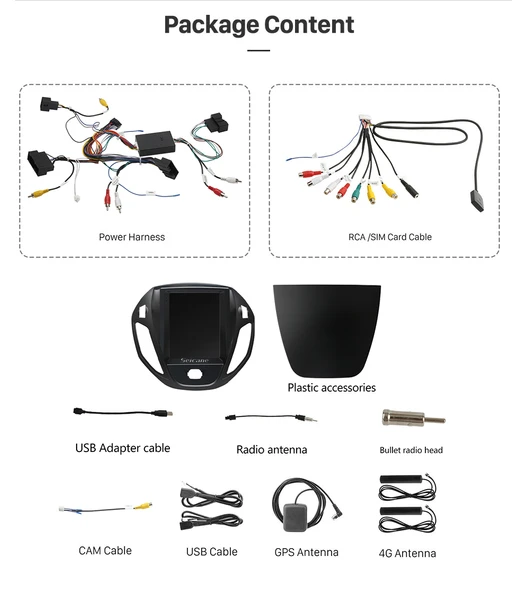 DVNOX FORD COURIER TESLA MULTİMEDYA NAVİGASYON USB KAMERA CARPLAYER 4 RAM - Resim 2
