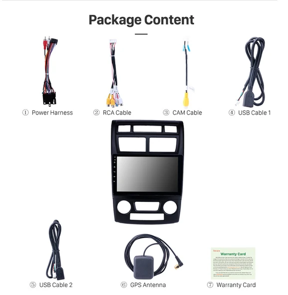 DVNOX KIA SPORTAGE DİJİTAL / MANUEL 2007-2010 MULTİMEDYA NAVİGASYON USB KAMERA CARPLAYER 4 RAM - Resim 3