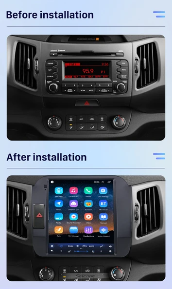 Navixx KIA SPORTAGE LOW 2011-2016 MULTİMEDYA NAVİGASYON USB KAMERA CARPLAYER 4 RAM - Resim 2