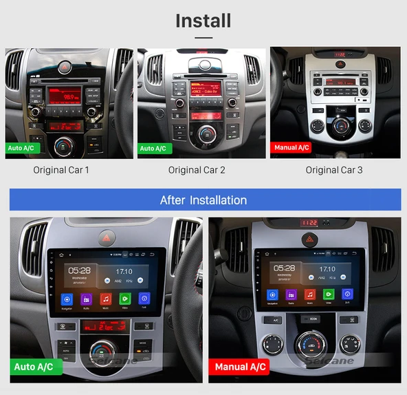DVNOX KIA CERATO A/C 2010-2012 MULTİMEDYA NAVİGASYON USB KAMERA CARPLAYER 4 RAM - Resim 3