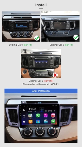 DVNOX TOYOTA RAV4 2013+ MULTİMEDYA NAVİGASYON USB KAMERA CARPLAYER 4 RAM - Resim 2