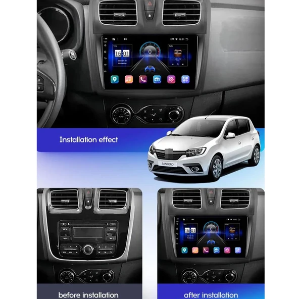 DVNOX DACIA DOKKER 2012-2020 MULTİMEDYA NAVİGASYON USB KAMERA CARPLAYER 4 RAM - Resim 2