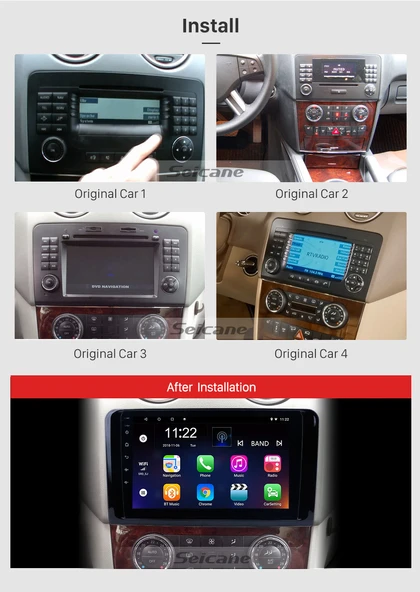 Navixx MERCEDES ML 2006-2012 MULTİMEDYA NAVİGASYON USB KAMERA CARPLAYER 4 RAM - Resim 2