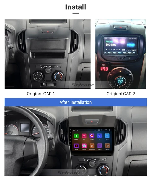 Necvox ISUZU D-MAX 2012+ MULTİMEDYA NAVİGASYON USB KAMERA CARPLAYER 4 RAM - Resim 2