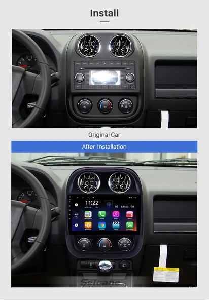 DARWİLL JEEP COMPASS 2010-2014 MULTİMEDYA NAVİGASYON USB KAMERA CARPLAYER 4 RAM - 2