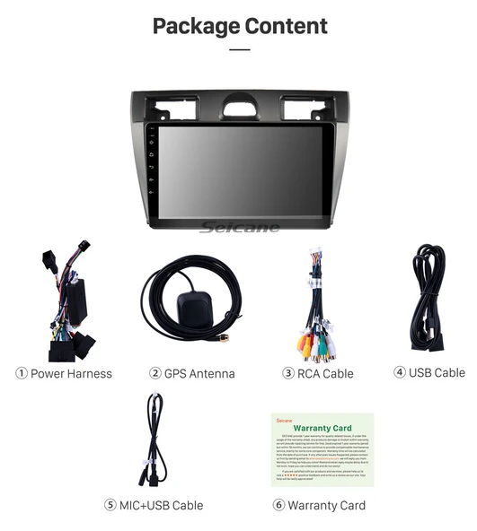 DARWİLL FORD FIESTA 2006-2011 MULTİMEDYA NAVİGASYON USB KAMERA CARPLAYER 4 RAM - Resim 3