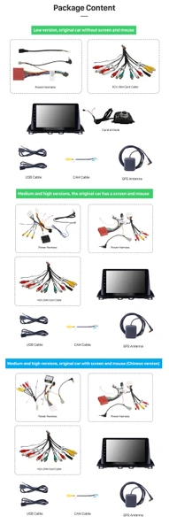 DARWİLL MAZDA 3 2014+ MULTİMEDYA NAVİGASYON USB KAMERA CARPLAYER 4 RAM - 2