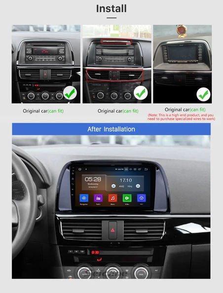 DARWİLL MAZDA CX-5 2013+ MULTİMEDYA NAVİGASYON USB KAMERA CARPLAYER 4 RAM - 2