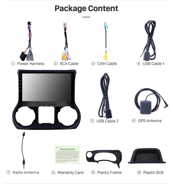 DARWİLL JEEP WRANGLER 2015-2018 MULTİMEDYA NAVİGASYON USB KAMERA CARPLAYER 4 RAM - Resim 3