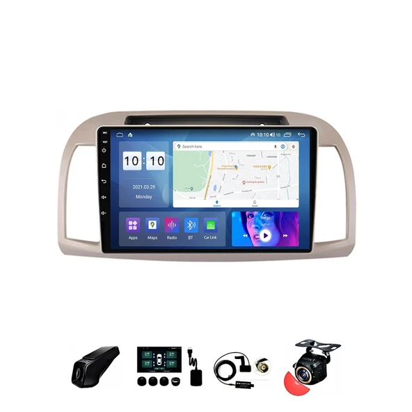 DARWİLL NISSAN MICRA 2002-2010 MULTİMEDYA NAVİGASYON USB KAMERA CARPLAYER 4 RAM