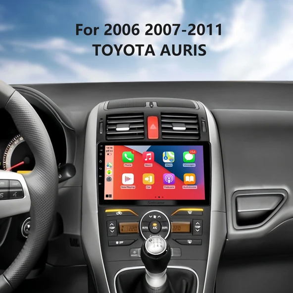 Necvox TOYOTA AURIS 2006-2011 MULTİMEDYA NAVİGASYON USB KAMERA CARPLAYER 4 RAM
