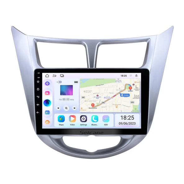 Fimex HYUNDAI ACCENT BLUE 2011-2016 MULTİMEDYA NAVİGASYON USB KAMERA CARPLAYER 6 RAM