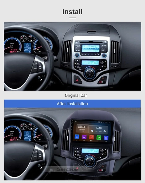 Fimex HYUNDAI İ30 A/C 2009-2012 MULTİMEDYA NAVİGASYON USB KAMERA CARPLAYER 6 RAM - 2