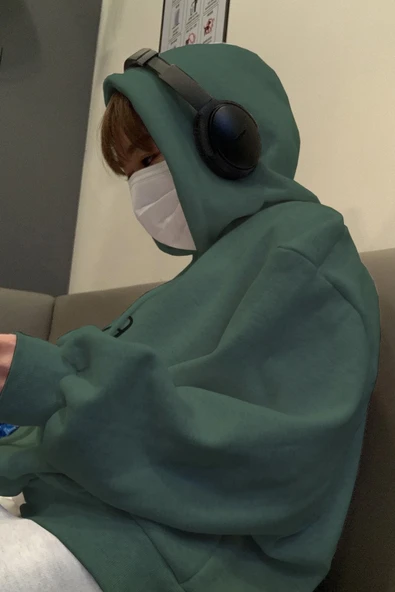 Erkek Gonna Say Baskılı Oversize Sweatshirt - Resim 2