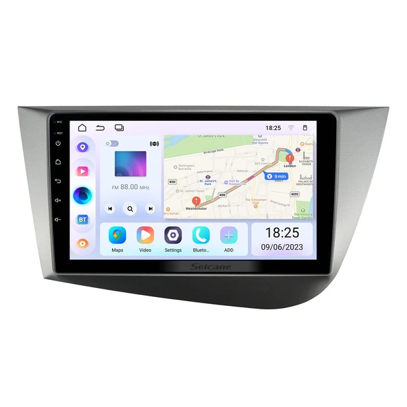 Necvox SEAT LEON 2005-2012 MULTİMEDYA NAVİGASYON USB KAMERA CARPLAYER 4 RAM