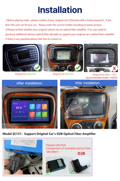 AVGO MERCEDES SL 2008-2012 MULTİMEDYA NAVİGASYON USB KAMERA CARPLAYER 6 RAM - 2