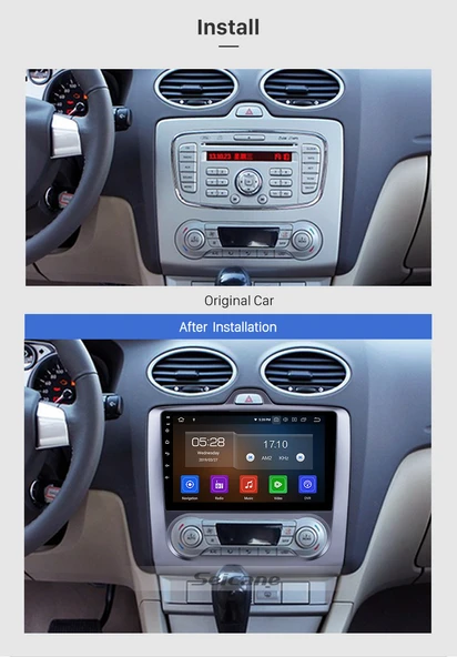 AVGO FORD FOCUS 2 DİJİTAL 1999-2008 MULTİMEDYA NAVİGASYON USB KAMERA CARPLAYER 6 RAM - 2