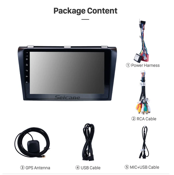Navigold MAZDA 3 2006-2012 MULTİMEDYA NAVİGASYON USB KAMERA CARPLAYER 6 RAM - 3