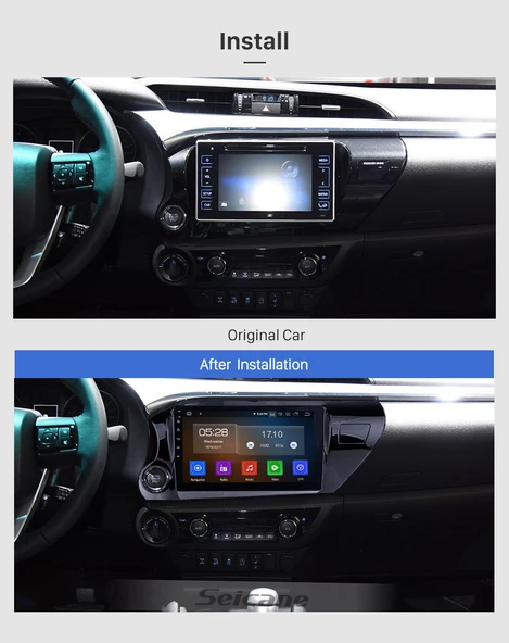 AVGO TOYOTA HILUX 2017+ MULTİMEDYA NAVİGASYON USB KAMERA CARPLAYER 6 RAM - 2
