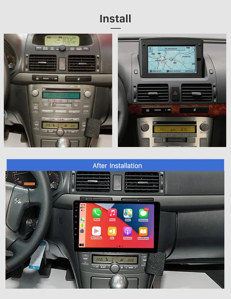 DARWİLL TOYOTA AVENSIS 2002-2008 MULTİMEDYA NAVİGASYON USB KAMERA CARPLAYER 6 RAM - 2