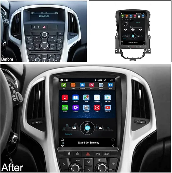 DARWİLL OPEL ASTRA J 2015-2015 MULTİMEDYA NAVİGASYON USB KAMERA CARPLAYER 6 RAM