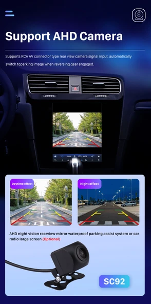 DARWİLL GOLF 7 TESLA 2014-2018 MULTİMEDYA NAVİGASYON USB KAMERA CARPLAYER 6 RAM - 3