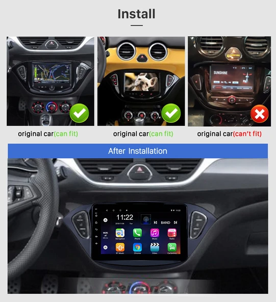 DVNOX 2013+ OPEL ADAM/2014+ CORSA 2013+ MULTİMEDYA NAVİGASYON USB KAMERA CARPLAYER 6 RAM - 2