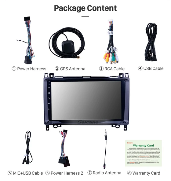 DARWİLL MERCEDES BENZ B200/ A-CLASS (W169)/ B-CLASS (W245) MULTİMEDYA NAVİGASYON USB KAMERA CARPLAYER 6 RAM - 3