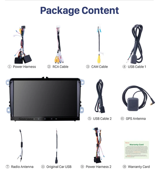 Fimex 2003-2013 VW Volkswagen Golf 5(MK5) ANDROİD MULTİMEDYA KAMERA USB GPS CARPLAYER BLUETOOTH - 2