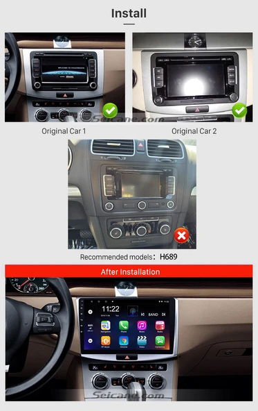 Necvox VW PASSAT B7/CC 2012+ MULTİMEDYA NAVİGASYON USB KAMERA CARPLAYER 6 RAM - 2