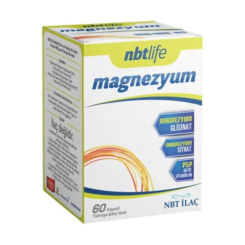 Nbt Life Magnezyum P5p Vitamin B6 60 Kapsül