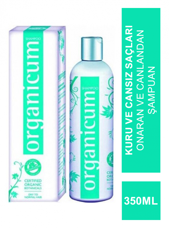Organicum Kuru ve Normal Saçlar İçin Organik Hidrosollü Şampuan 350ml