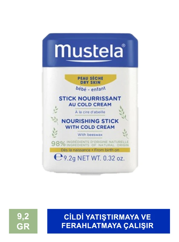 Mustela Nourishing Stick With Cold Cream Besleyici Stick 9,2 gr